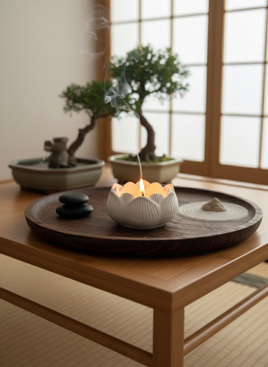 Bougie artisanale parfumée - Fleur de Lotus