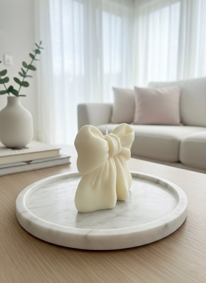 Bougie artisanale parfumée - Gros Nœud