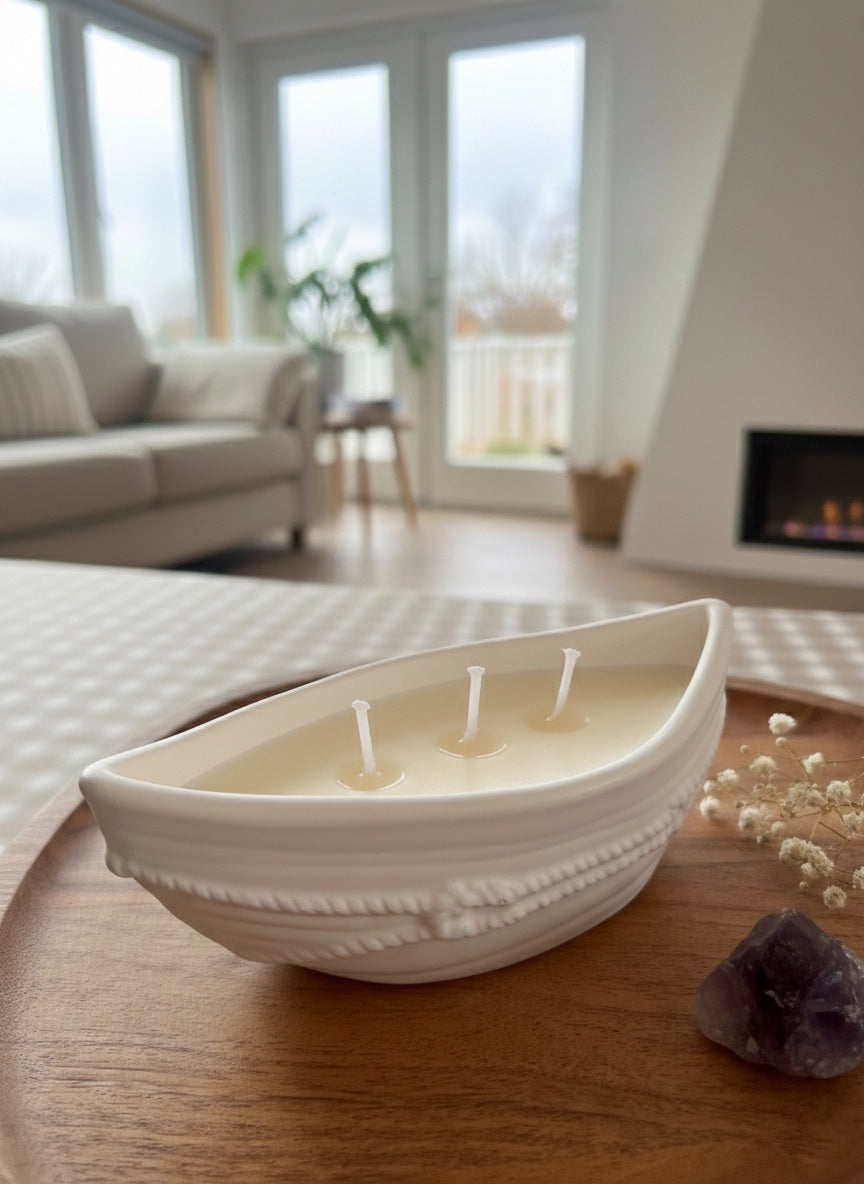 Grande bougie parfumée - Bateau