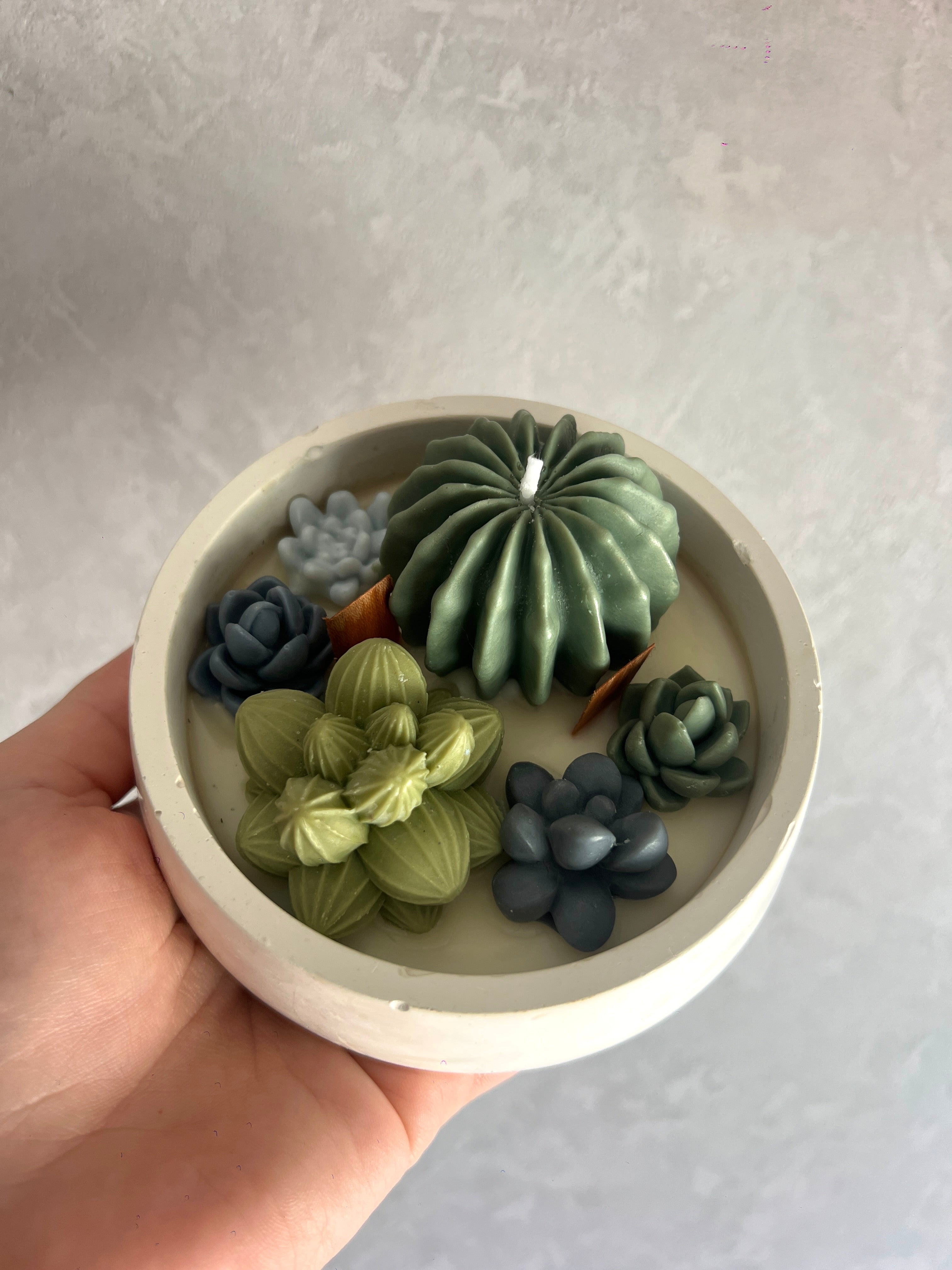 Bougie "Jardin japonais" - Tons verts