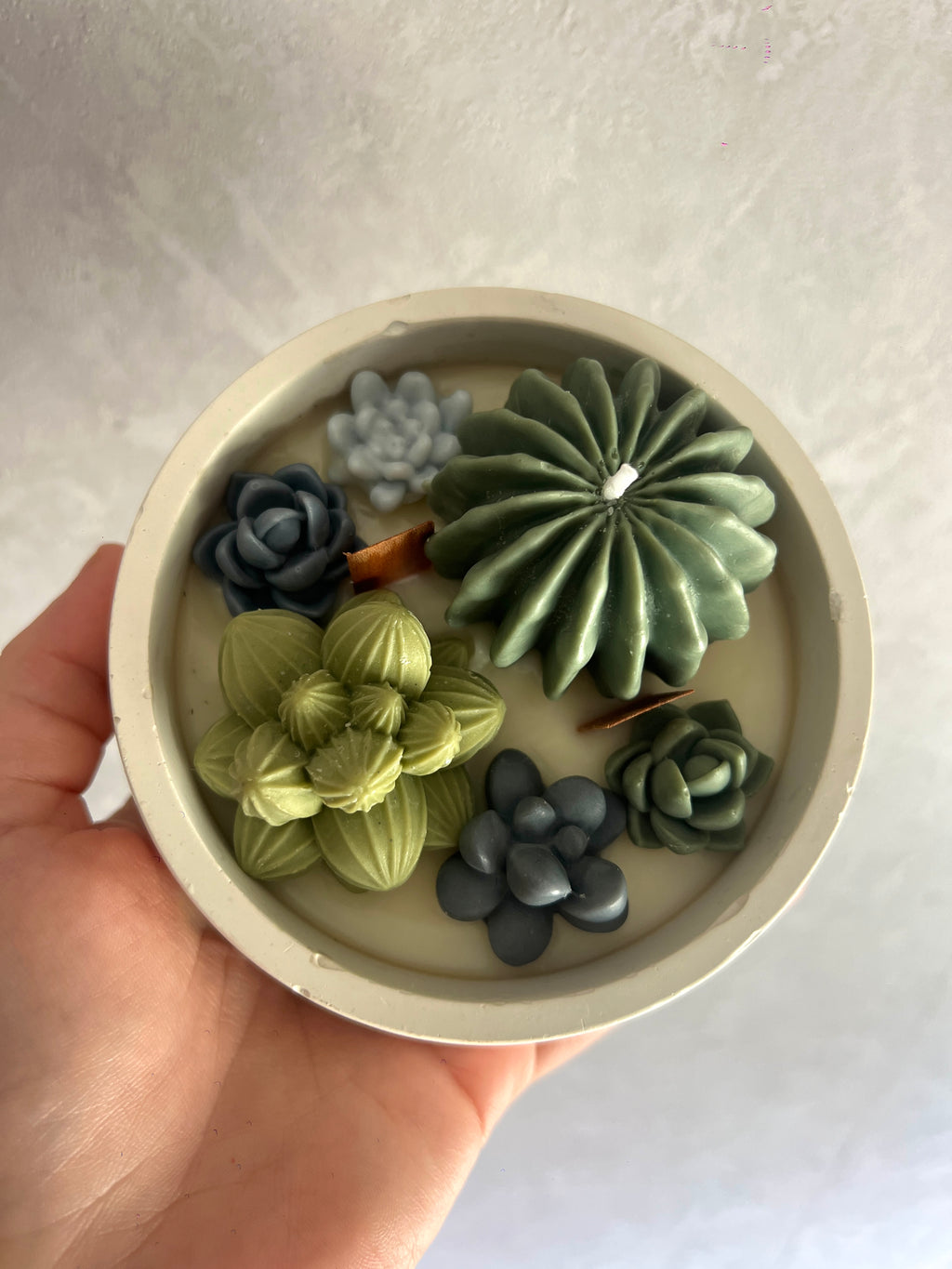 Bougie "Jardin japonais" - Tons verts