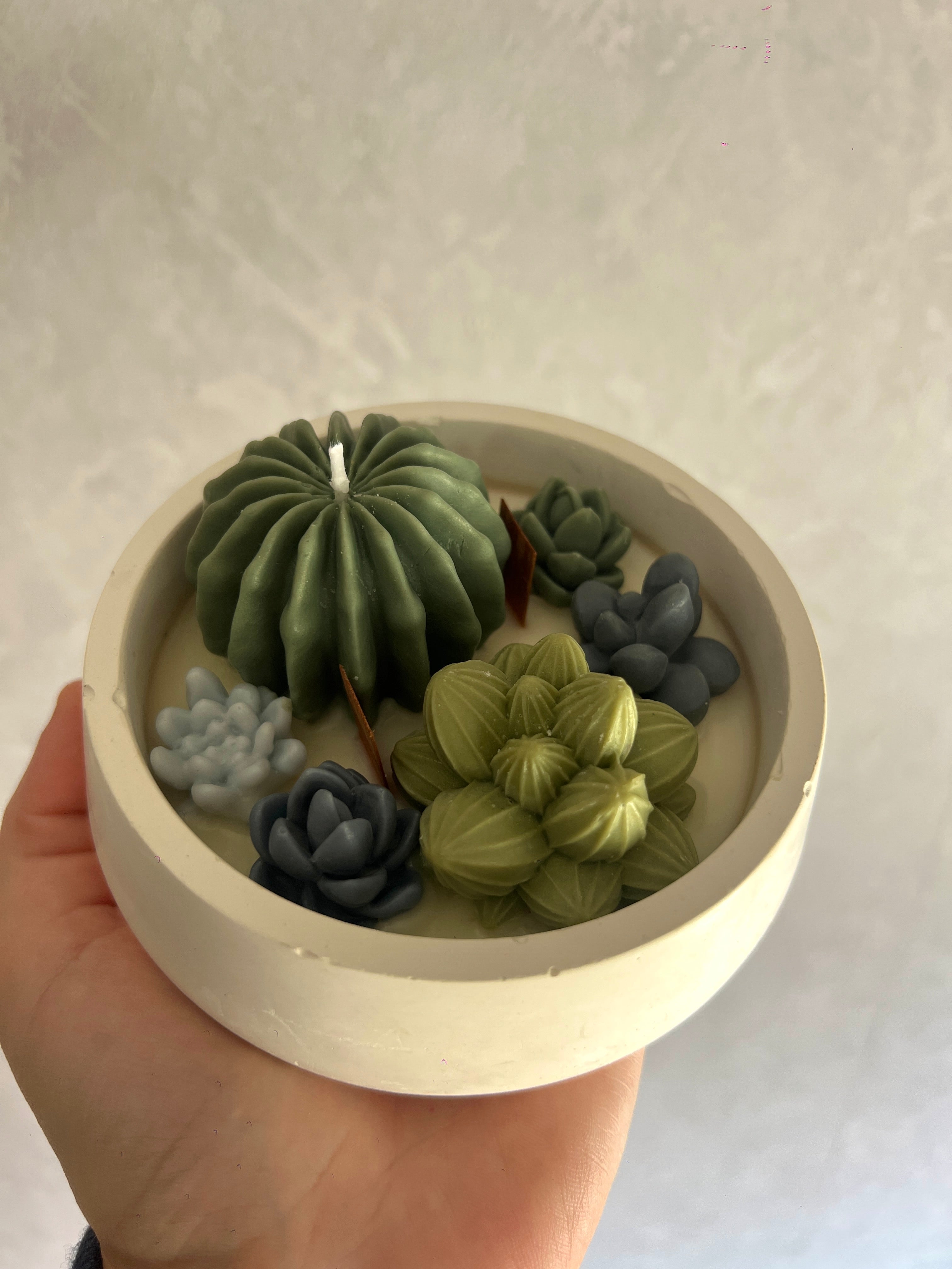 Bougie "Jardin japonais" - Tons verts