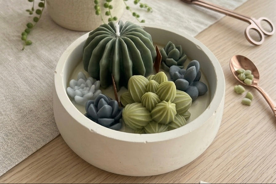 Bougie "Jardin japonais" - Tons verts
